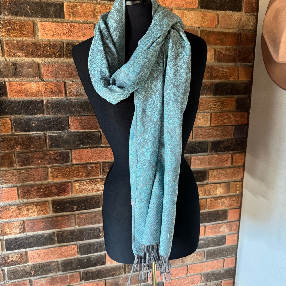 Pashmina Blue Cashmere‎ Scarf